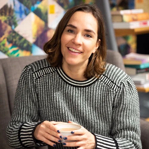 Jimena Tascon, Pregnancy and postnatal yoga teacher training with Francois Freedman · doula certification under Dr. Michel Odent in Hackney